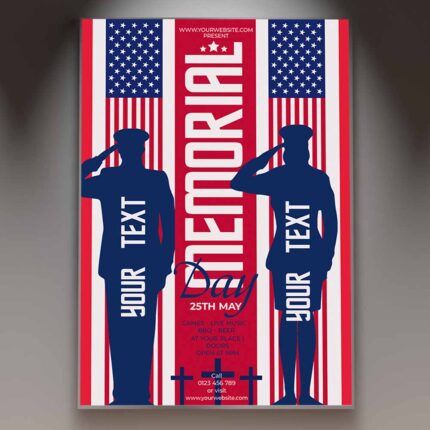 Download Memorial Day Card Printable Template 1