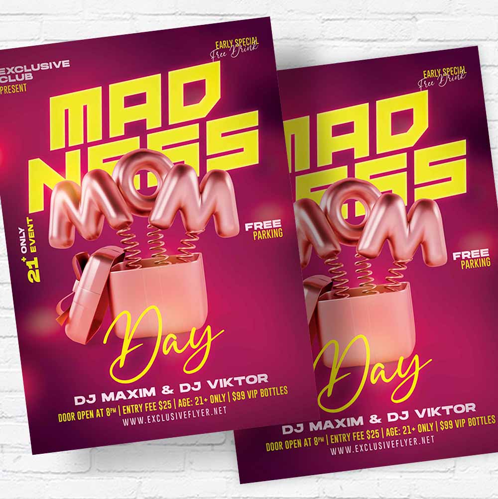mom_day_madness-flyer-template-2.jpg Mom Day Madness PSD Template - Image 2