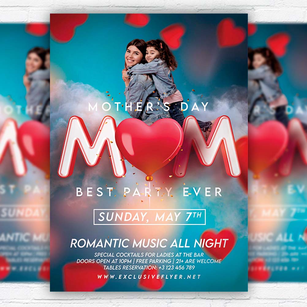 mothers_day_event-flyer-template-1.jpg Mother's Day Event PSD Template - Image 1