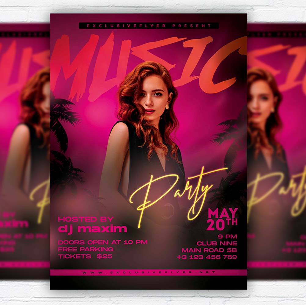 music_night-flyer-template-1.jpg Music Night PSD Template - Image 1