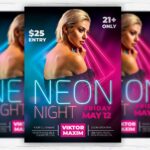 Neon Night PSD Template