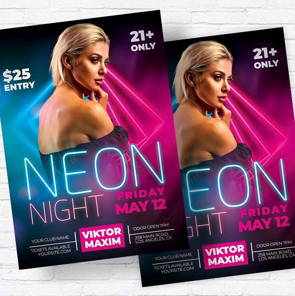 neon_night-flyer-template-2.jpg Neon Night PSD Template - Image 2