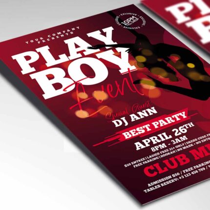 Download Playboy Event Card Printable Template 2