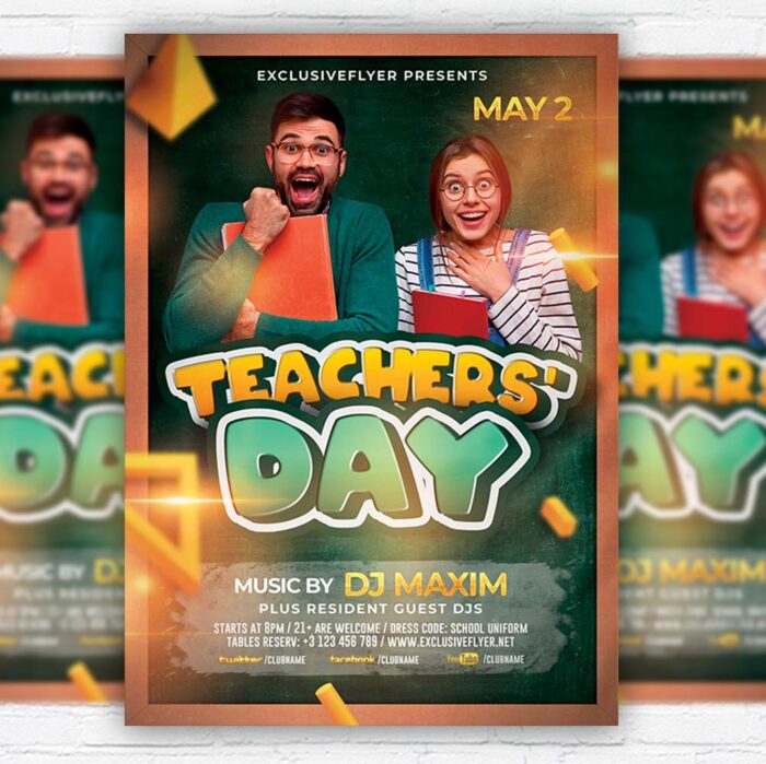 Teachers' Day Affair PSD Template - Image 1