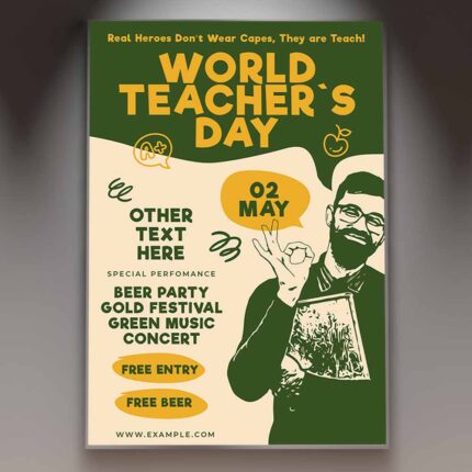 Download Teachers Day Card Printable Template 1