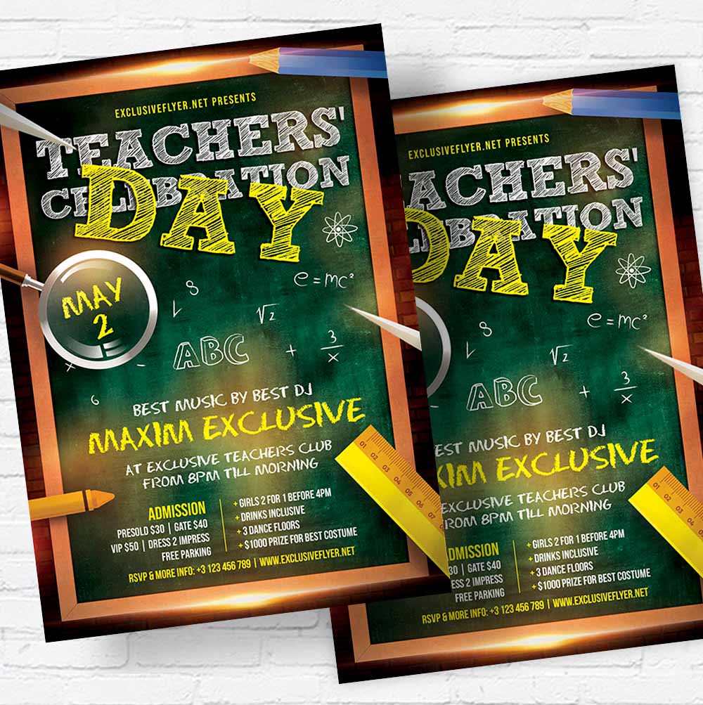 teachers_day_celebration-flyer-template-2.jpg Teachers' Day Celebration PSD Template - Image 2