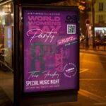 Download Womens Day Party Night Card Printable Template 3