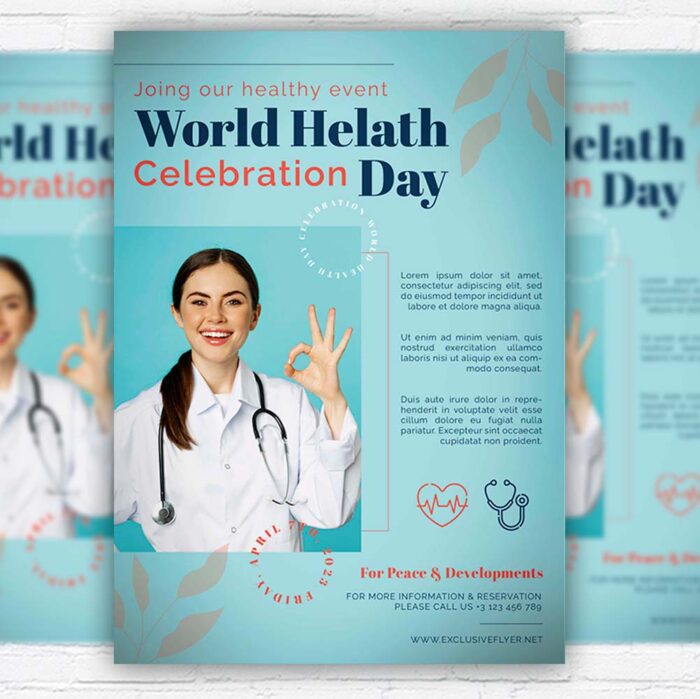 World Health Day PSD Template - Image 1