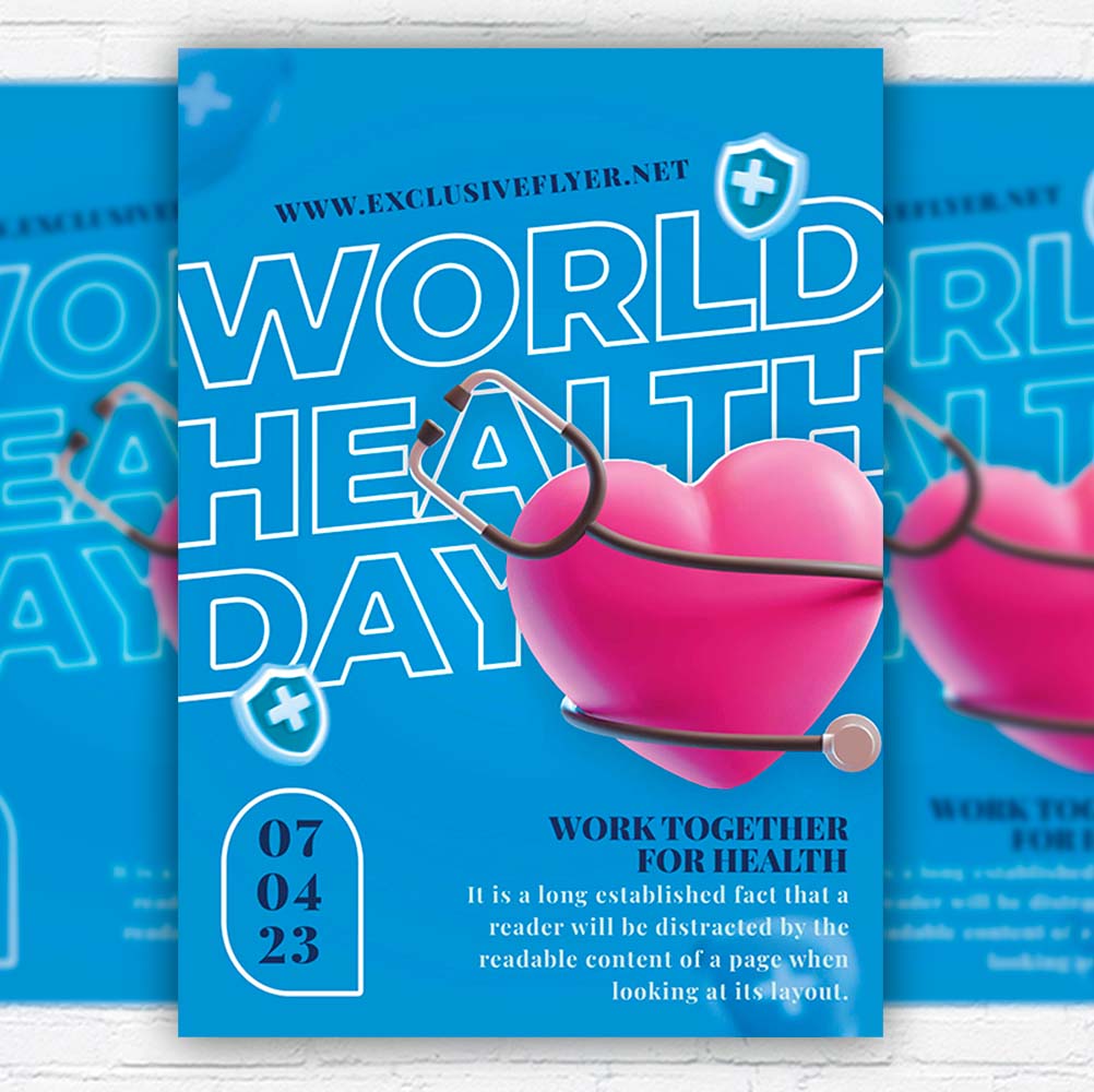 world_health_day_event-flyer-template-1.jpg World Health Day Event PSD Template - Image 1
