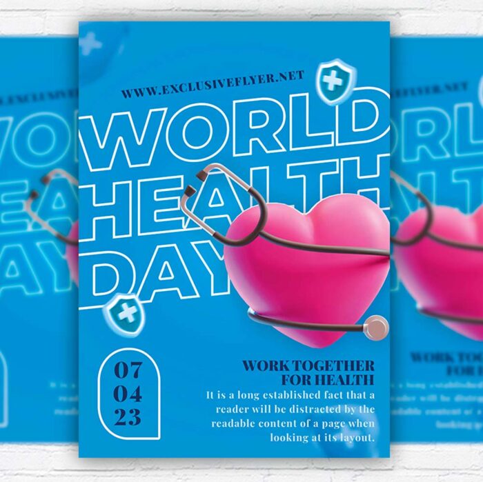 World Health Day Event PSD Template - Image 1