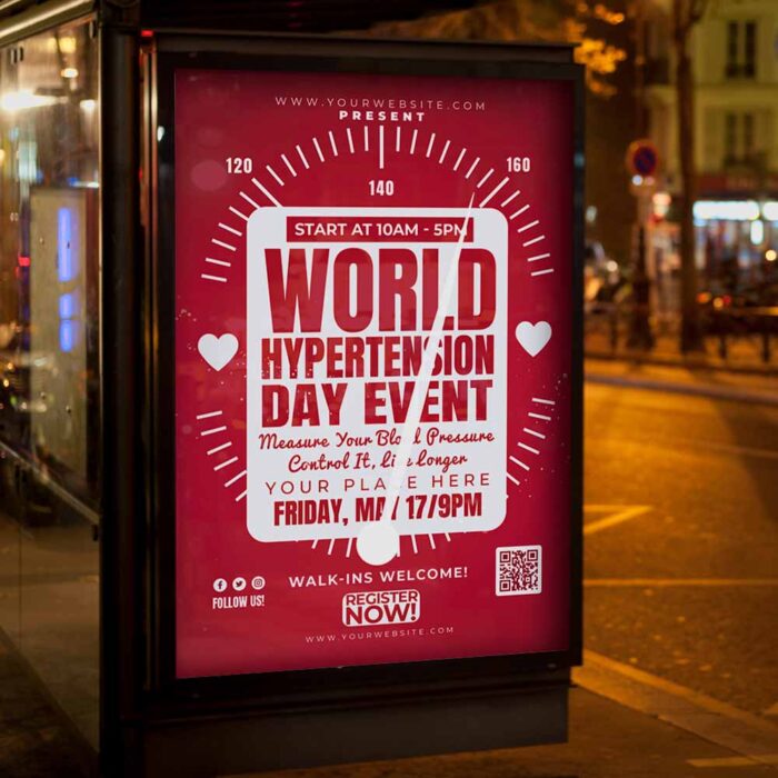 Download World Hypertension Day Card Printable Template 3