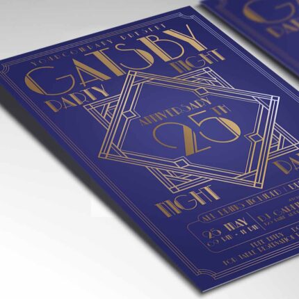 Download Gatsby Night Card Printable Template 2