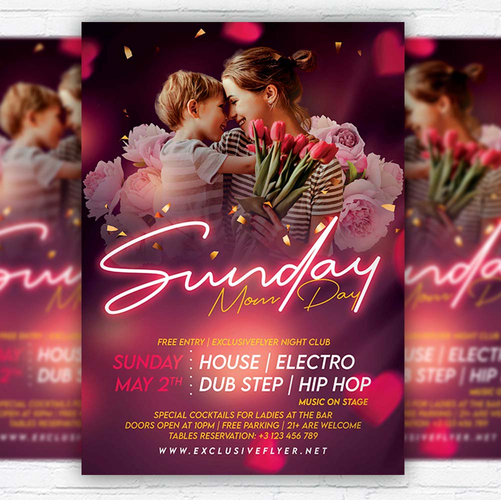 mom_day_sunday-flyer-template-1.jpg Mom Day Sunday PSD Template - Image 1