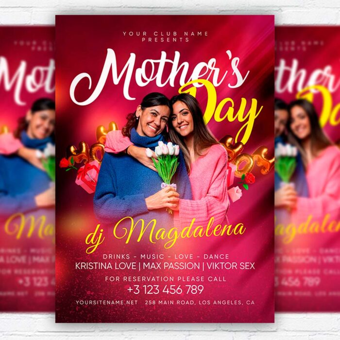 Download Mothers Day Party PSD Template