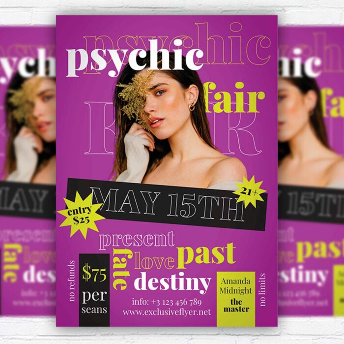 Download Psychic Fair - Flyer PSD Template | ExclusiveFlyer