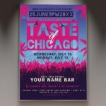 Download Taste of Chicago Card Printable Template 1