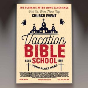 Download Bible School Event Card Printable Template 1