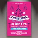 Download Club Christmas in July Card Printable Template 1