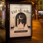 Download Eid Al-Adha Card Printable PSD Template 3
