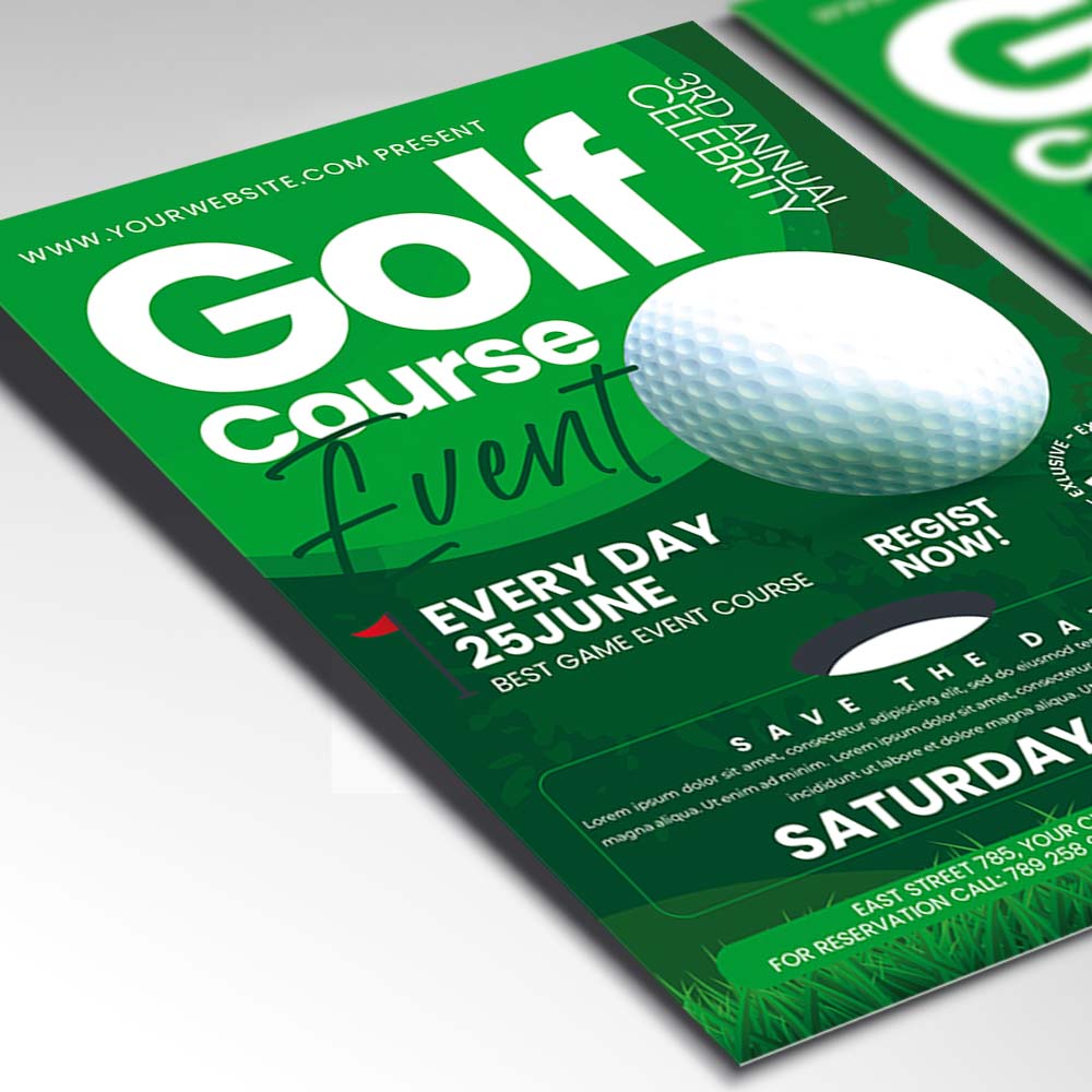 Charity Golf Tournament Ad Template