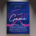 Download Hockey Game Card Printable Template 1