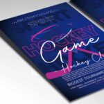 Download Hockey Game Card Printable Template 2