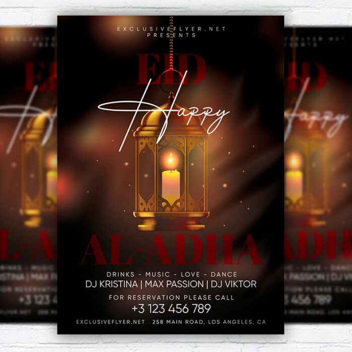 Download Happy Eil Al-Adha - Flyer PSD Template | ExclusiveFlyer