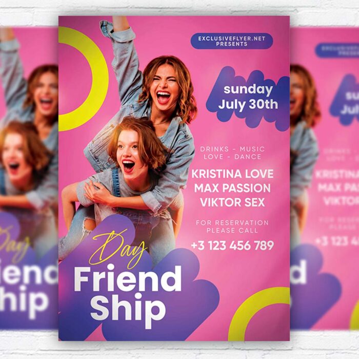 Download Friendship Day - Flyer PSD Template | ExclusiveFlyer