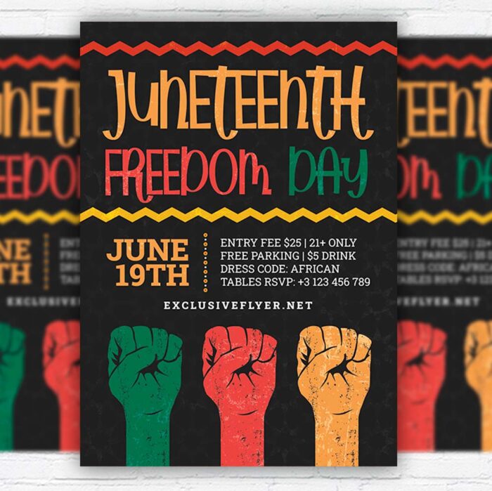 Download Juneteenth Affair - Flyer PSD Template | ExclusiveFlyer