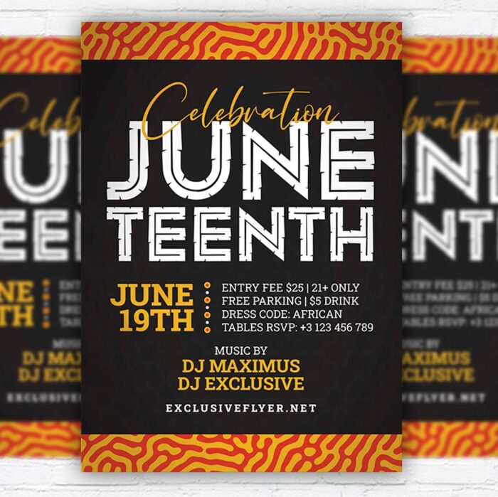Download Juneteenth Celebration - Flyer PSD Template | ExclusiveFlyer