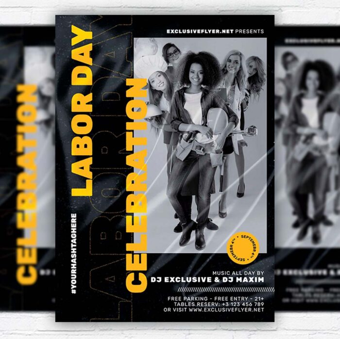 Download Labor Day Celebration - Flyer PSD Template | ExclusiveFlyer