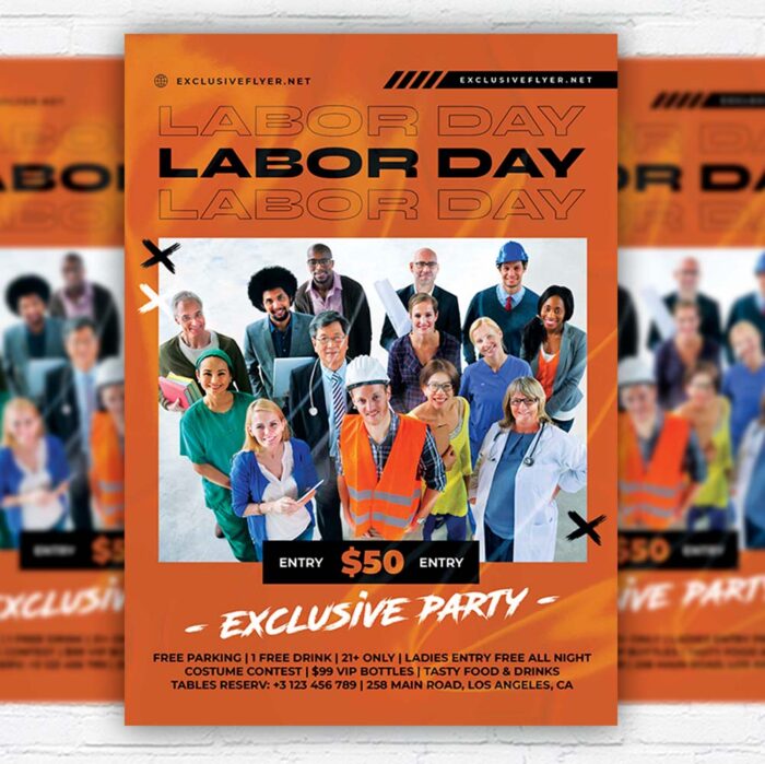 Download Labor Day Party - Flyer PSD Template | ExclusiveFlyer