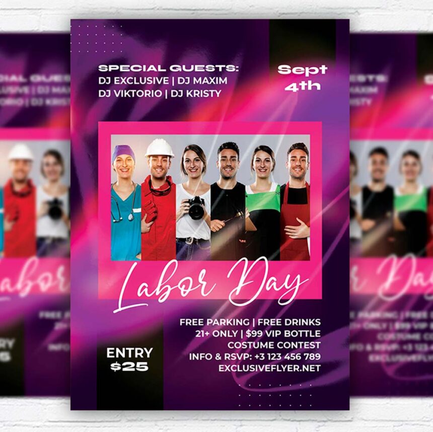 Download Labor Day Weekend Flyer PSD Template PSDmarket