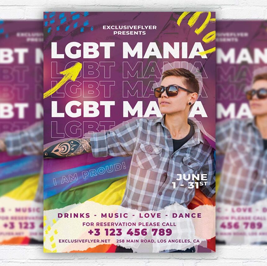 Download LGBT Madness - Flyer PSD Template | ExclusiveFlyer