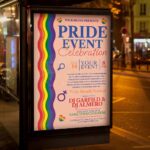 Download Pride Event Rainbow Card Printable PSD Template 3
