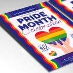 Download Pride Month Celebration Card Printable PSD Template 2