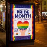 Download Pride Month Celebration Card Printable PSD Template 3