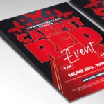 Download Red Carpet Card Printable PSD Template 2
