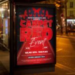 Download Red Carpet Card Printable PSD Template 3
