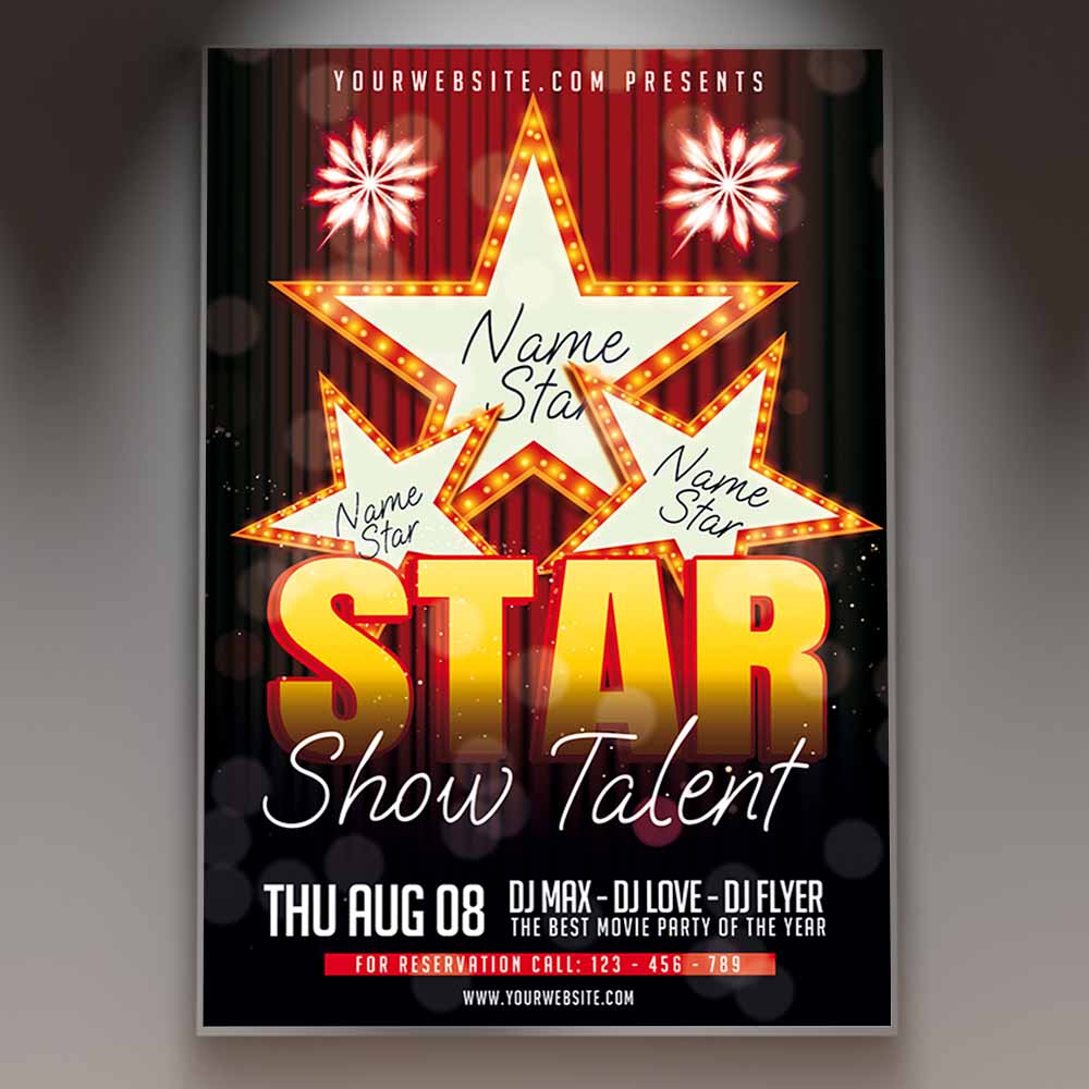 Talent Show Template Flyer