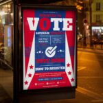Download Voter Registration Card Printable PSD Template 3