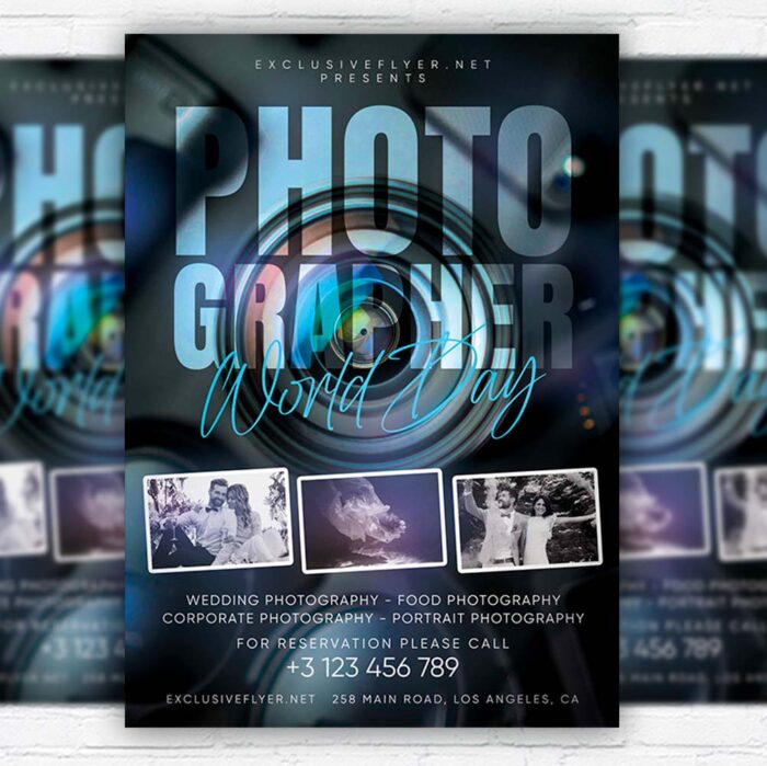Download World Photography Day - Flyer PSD Template | ExclusiveFlyer