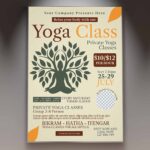 Download Yoga Class Card Printable PSD Template 1