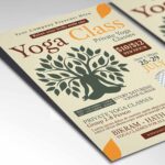 Download Yoga Class Card Printable PSD Template 2
