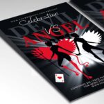 Download Angel vs Devil Card Printable PSD Template 2
