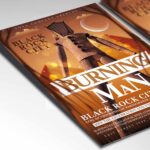 Download Burning Man Card Printable PSD Template 2