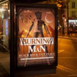 Download Burning Man Card Printable PSD Template 3