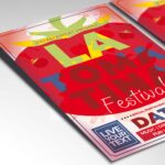 Download La Tomatina Fest Card Printable PSD Template 2