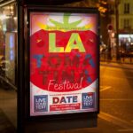 Download La Tomatina Fest Card Printable PSD Template 3