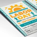 Download Labor Day in USA Card Printable PSD Template 2